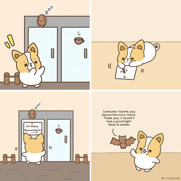 My 30 Wholesome Comics Featuring A Corgi And His Adventures With Other Animal Friends