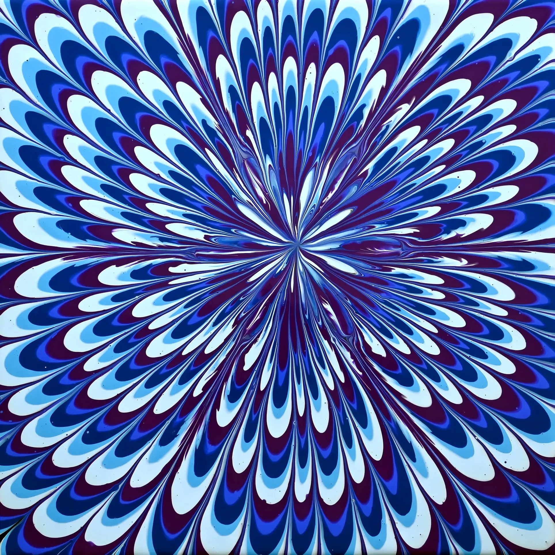 Easy 3D Flower Painting ~ Cup Bottom Acrylic Pour ~ Fluid Art Tutorial ~ Beginners Technique