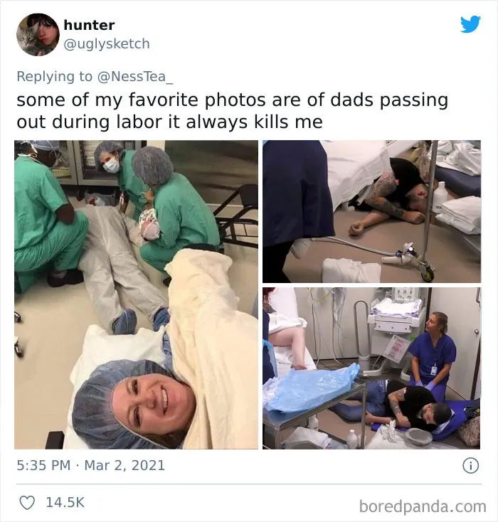 People Are Sharing Funny Stories Of How The Delivery Room Experience Was Too Much For New Dads