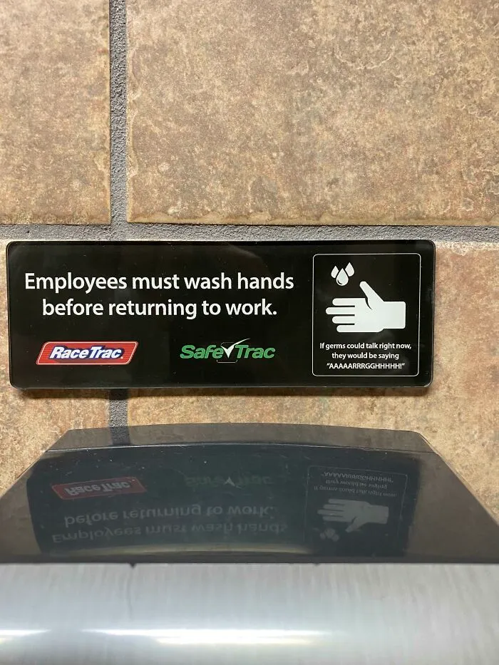 Saw This In A Surprisingly Nice Gas Station Bathroom
