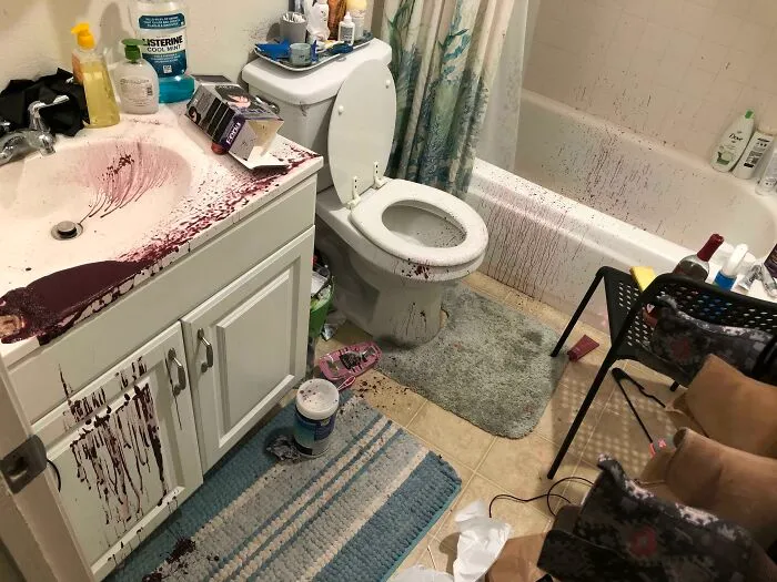 So, My Bottle Hair Dye Just Exploded