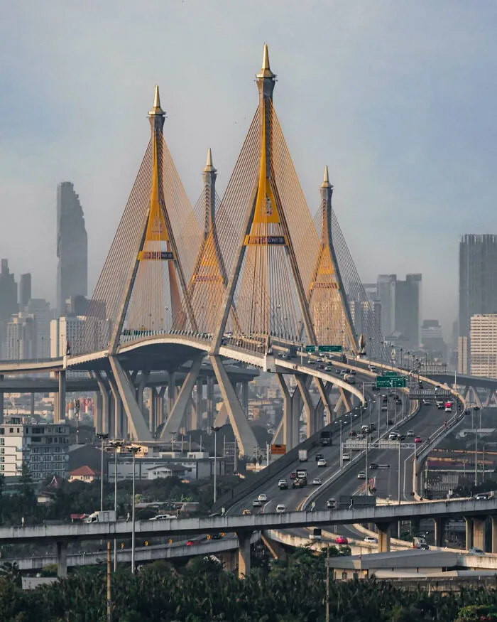 Bhumibol Bridge, Bangkok, Thailand