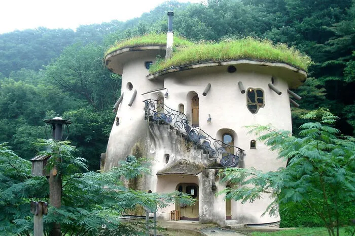 Mushroom House In Akebono Kodomo-No-Mori Park, Hanno, Saitama, Japan