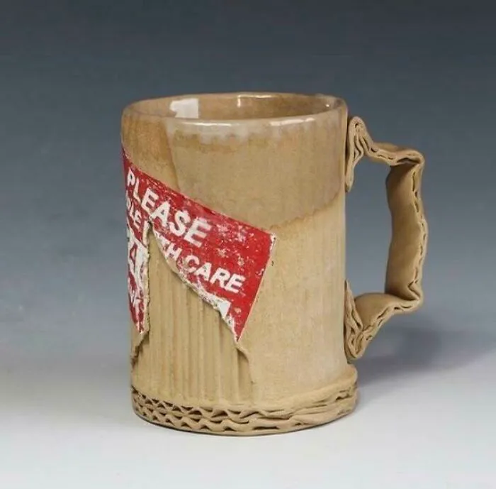 Esta taza de cerámica 