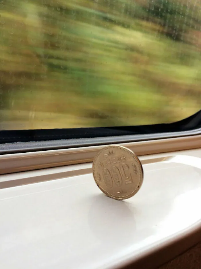 Así de estable es el tren bala en Japón