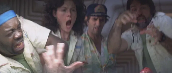 For The Chestburster Scene In Alien (1979) The Effects Used To Achieve The Scene Were Deliberately Kept Secret From The Actors Who's Reactions Of Surprise And Shock Were Completely Genuine