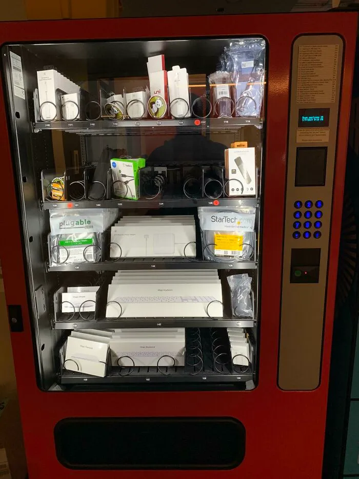 My IT Department Has A Vending Machine For Computer Parts Which Charges The Cost To The Correct Department