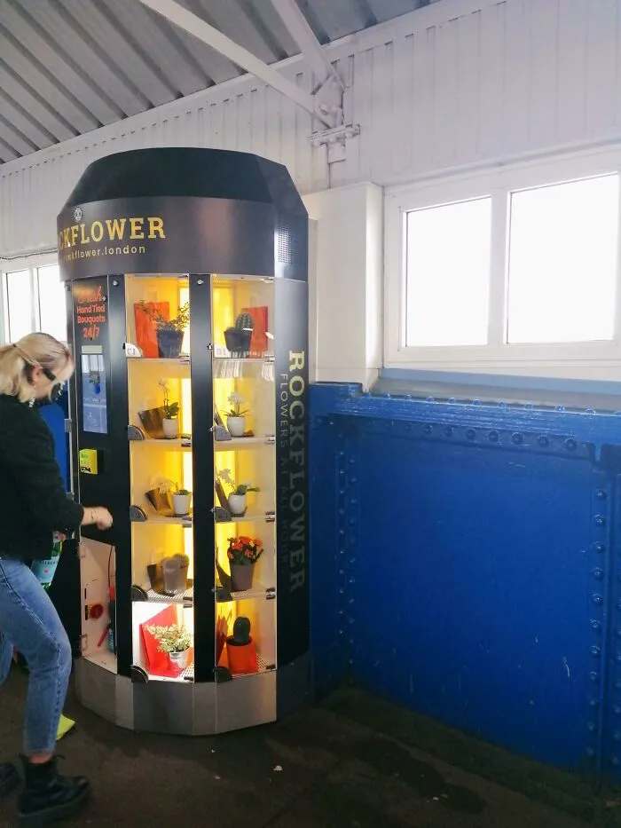 Plant Vending Machine, Seen At Clampham Station In London