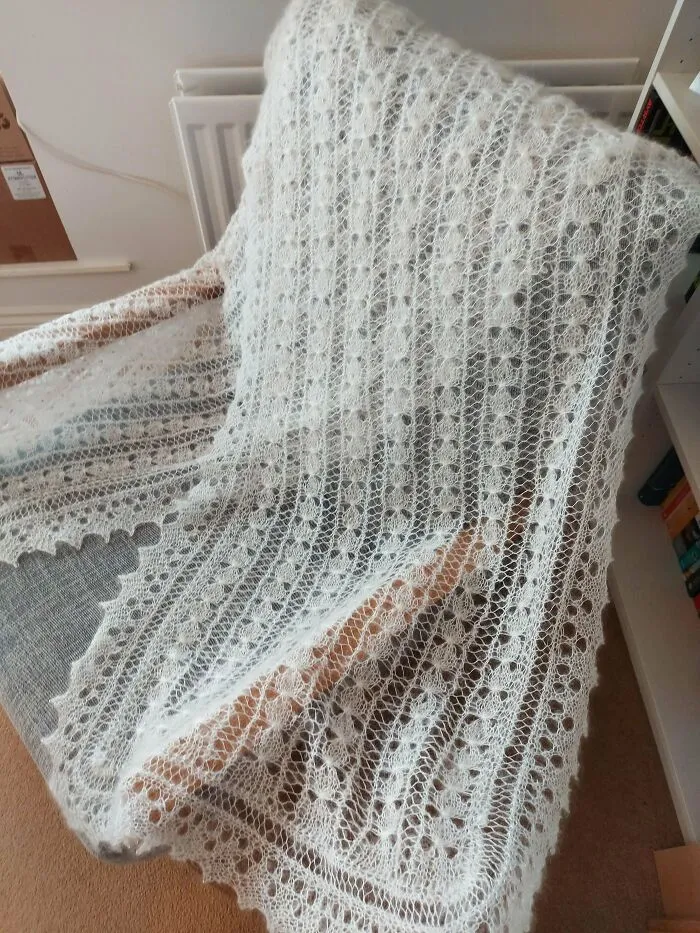 I Got Married Yesterday And I Made My Own Wedding Shawl!