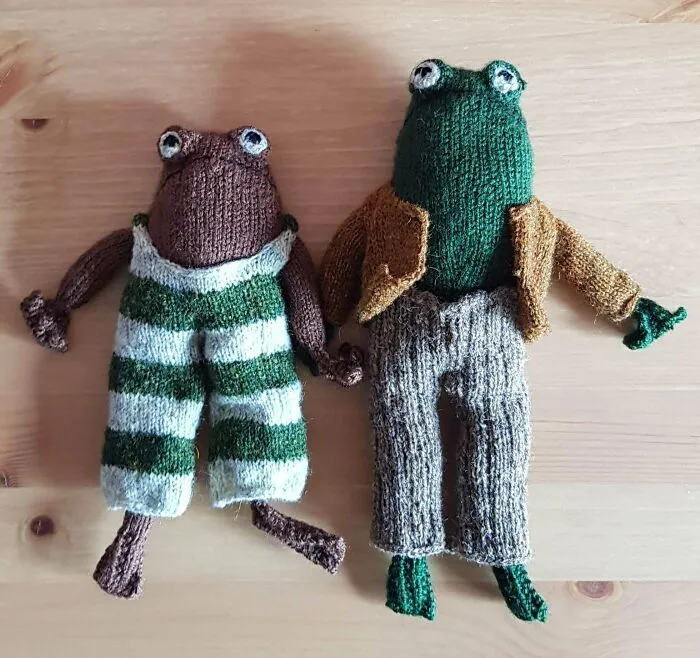 Frog And Toad Are Done! Not Quite The Same As The Pattern But I Love Them