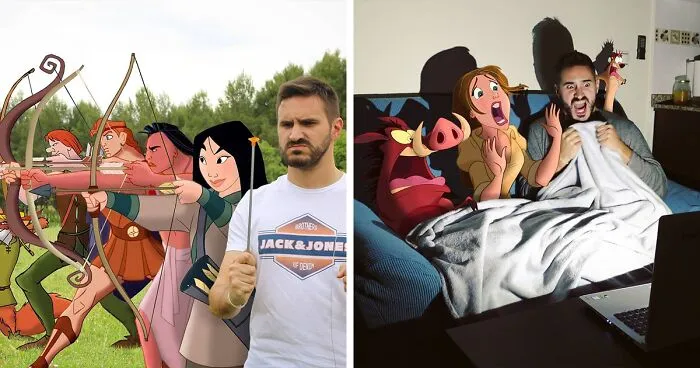 Guy Continues To Place Disney Characters Into His Photos And The Result Looks Like They're Having A Blast (30 New Pics)