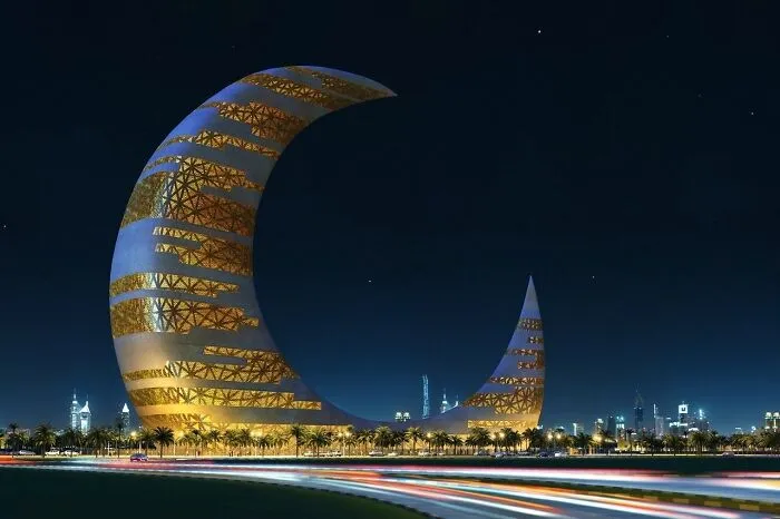 This Is The Proposed Crescent Moon Tower For Dubai