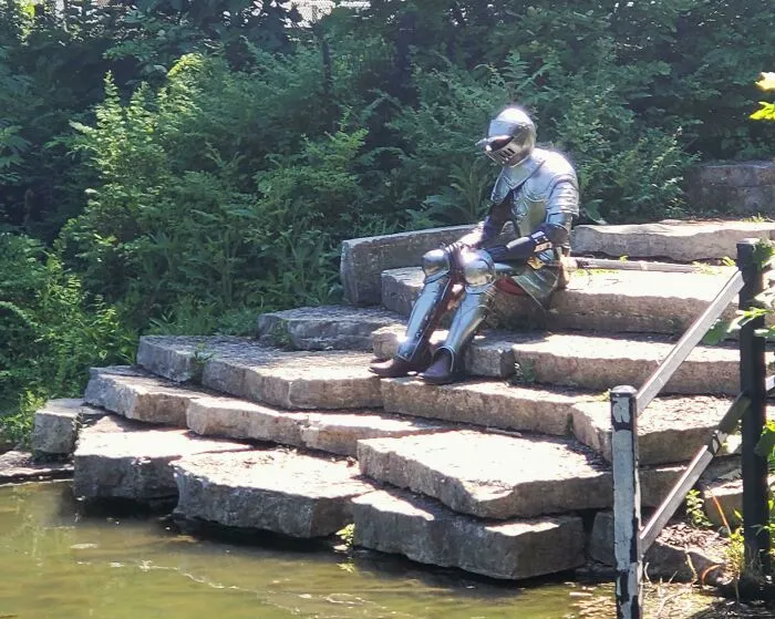 El otro día vi a un caballero en el parque