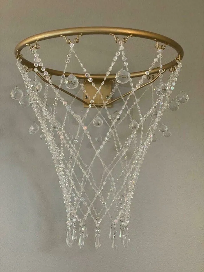 Crystal Basketball Chandelier