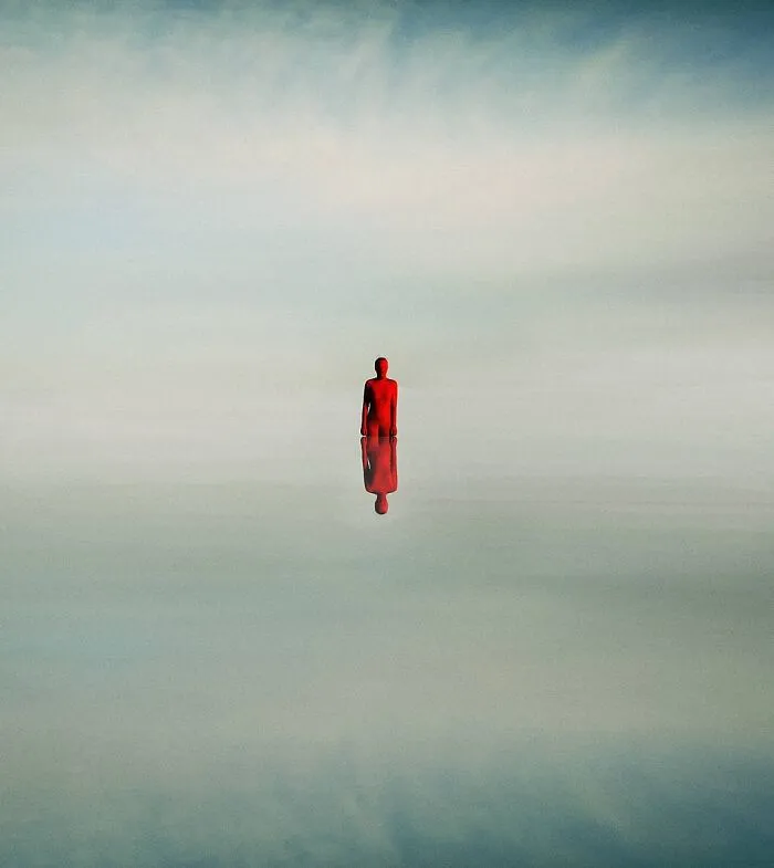 30 Surreal Self-Portraits Wearing Full-Body Suits That Suggest Strangeness, Otherworldliness, And Isolation