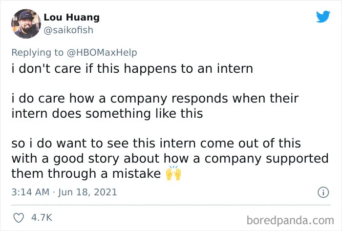 People Share Their Biggest Work Fails In An Attempt To Console An HBO Intern Who Made A Mistake