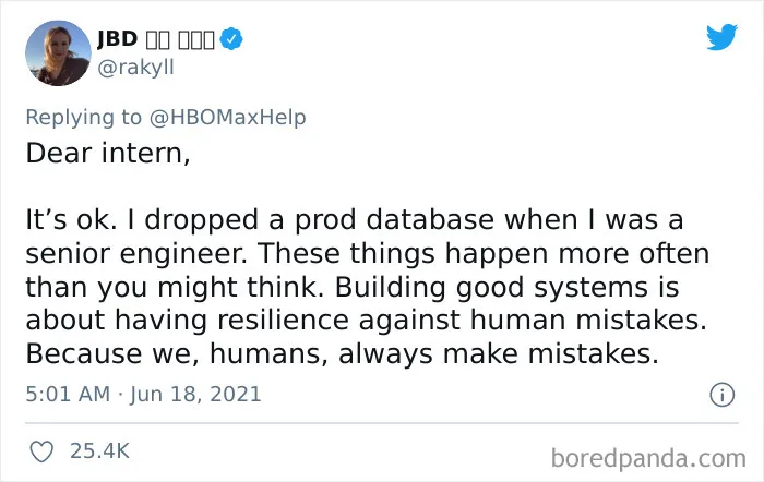 People Share Their Biggest Work Fails In An Attempt To Console An HBO Intern Who Made A Mistake