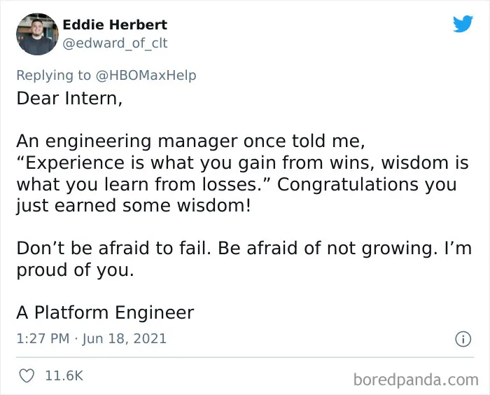 People Share Their Biggest Work Fails In An Attempt To Console An HBO Intern Who Made A Mistake