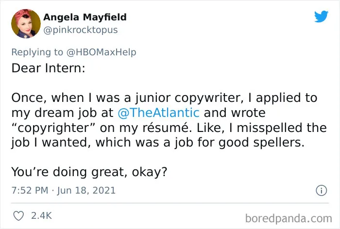 People Share Their Biggest Work Fails In An Attempt To Console An HBO Intern Who Made A Mistake