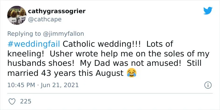 Jimmy Fallon Asks People To Share The Worst Wedding Fails They’ve Seen, And Here Are 40 Responses (New Pics)