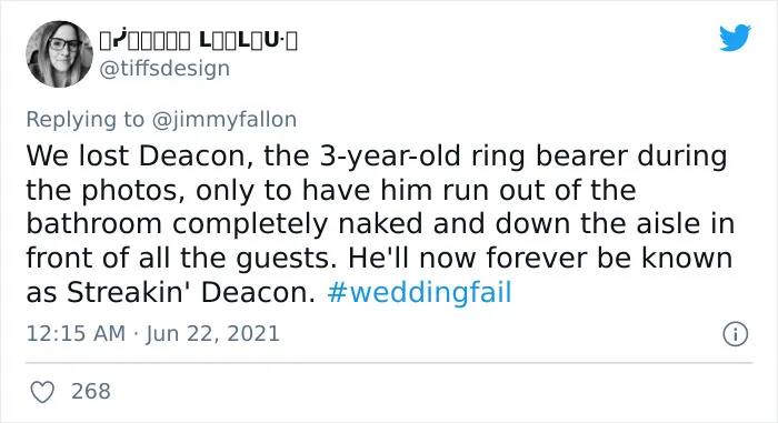 Jimmy Fallon Asks People To Share The Worst Wedding Fails They’ve Seen, And Here Are 40 Responses (New Pics)