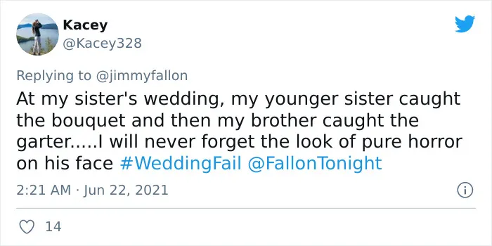 Jimmy Fallon Asks People To Share The Worst Wedding Fails They’ve Seen, And Here Are 40 Responses (New Pics)