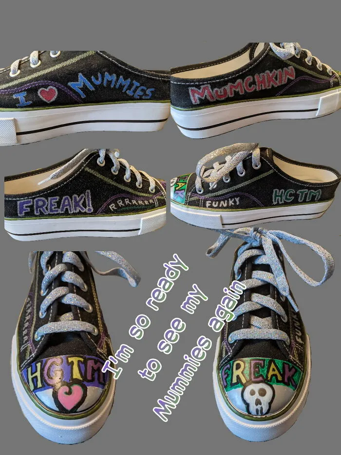 Does This Count? I Got These And Painted Them In Anticipation Of Live Music Coming Back.