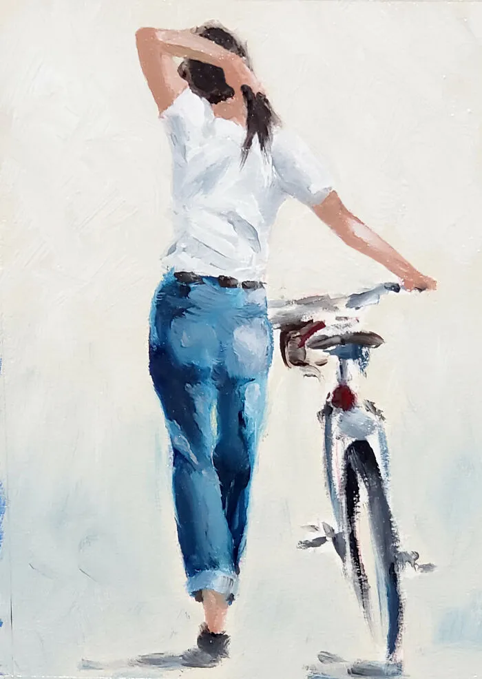 Oil On Paper Figuritive Study