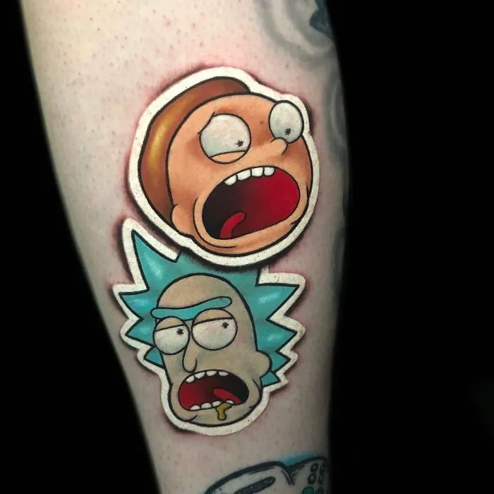 This Artist Created 30 Tattoos That Look Like Stickers That Would Peel Right Off Your Skin
