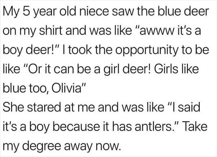 How Could She Not Know How Antlers Work?