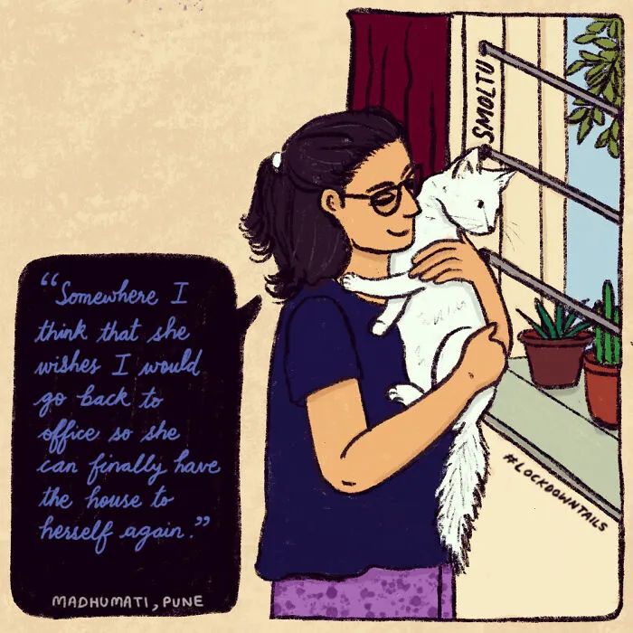 My Series Of Illustrations Looking At The Relationships Of People And Their Pets In The Lockdown (16 Pics)