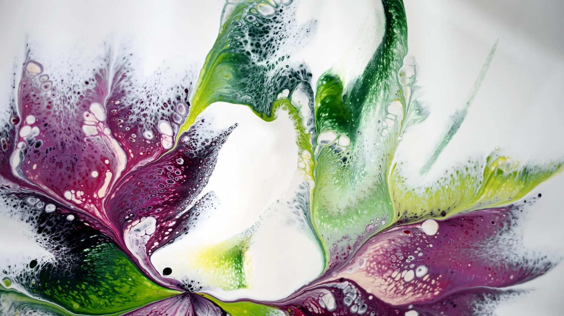 Simple Acrylic Pour Flower Painting ~ Flower Dip Technique ~ Beginners Step By Step Tutorial