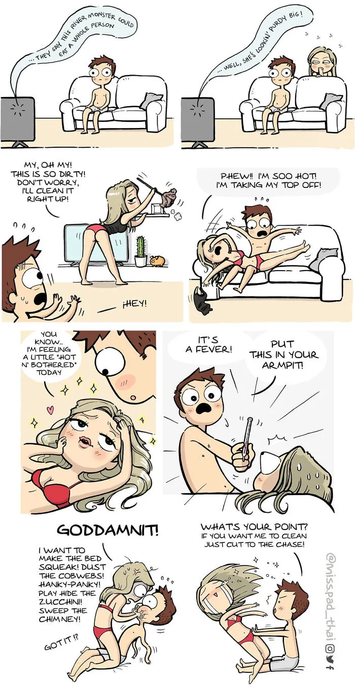 This Artist Captures Her Life With Her Boyfriend In Funny And Sometimes Spicy Comics (New Pics)