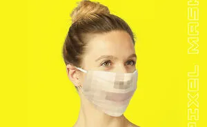 Pixel Face Mask For The Digital World