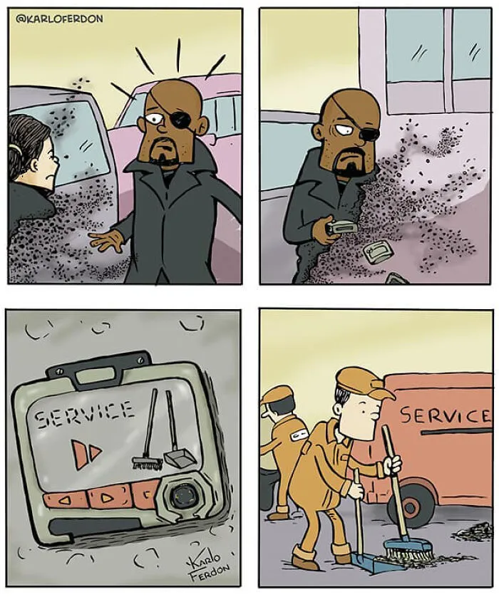 Artist Shows What Superheroes Are Doing In Their Free Time Without Saying A Word (30 New Comics)