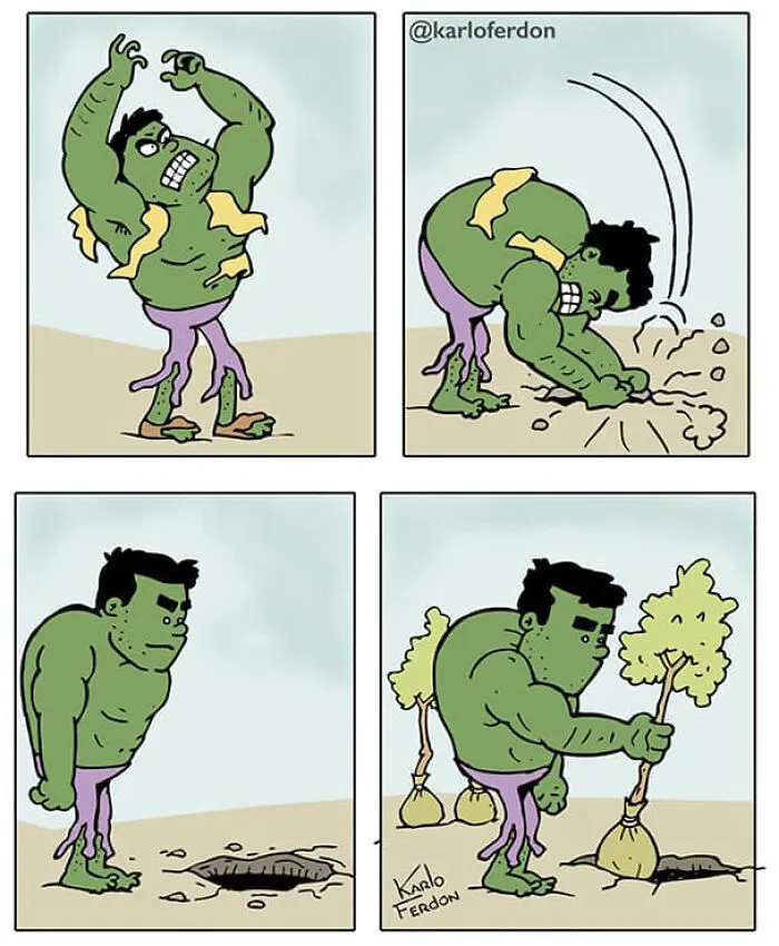 Artist Shows What Superheroes Are Doing In Their Free Time Without Saying A Word (30 New Comics)