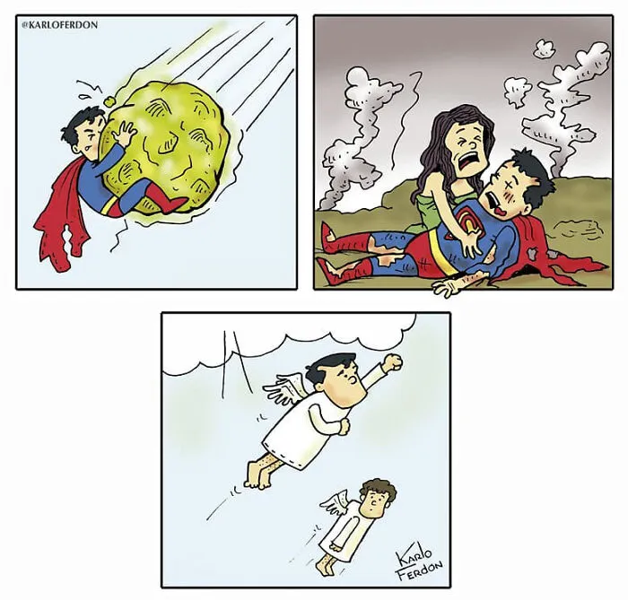 Artist Shows What Superheroes Are Doing In Their Free Time Without Saying A Word (30 New Comics)