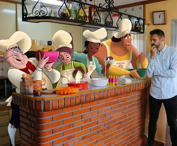 Este hombre sigue colocando personajes de Disney en sus fotos y los resultados son divertidísimos (30 nuevas fotos)