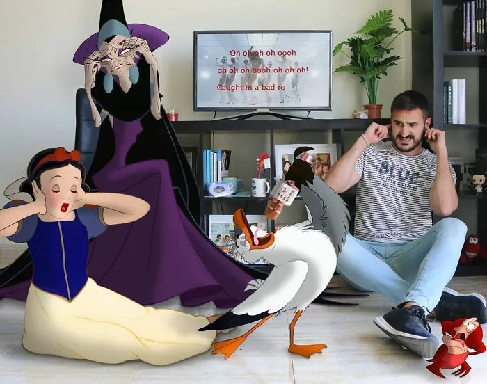 Este hombre sigue colocando personajes de Disney en sus fotos y los resultados son divertidísimos (30 nuevas fotos)