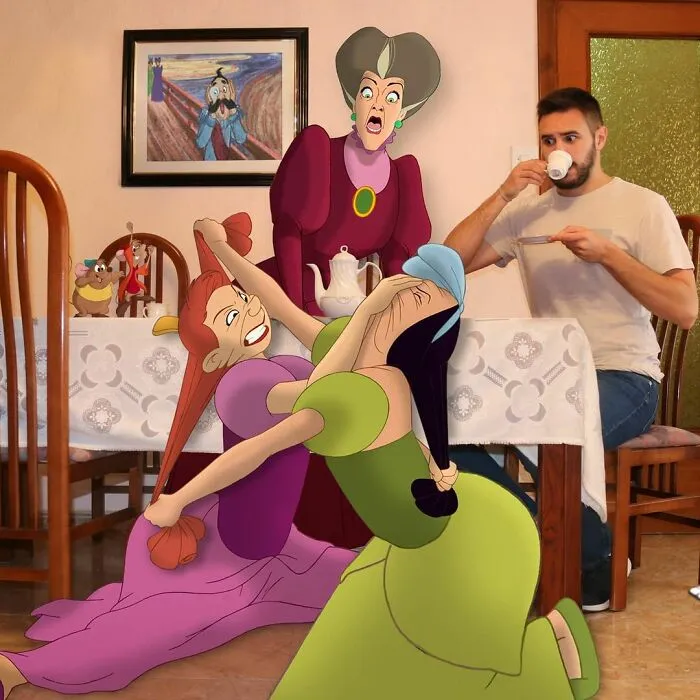 Este hombre sigue colocando personajes de Disney en sus fotos y los resultados son divertidísimos (30 nuevas fotos)