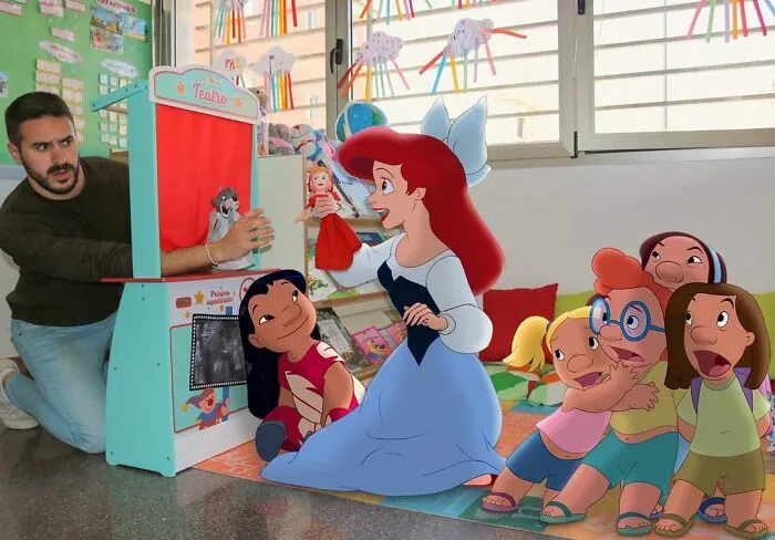 Guy Continues To Place Disney Characters Into His Photos And The Result Looks Like They're Having A Blast (30 New Pics)
