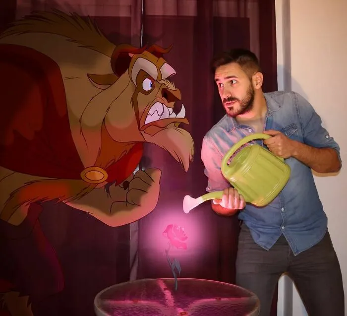 Este hombre sigue colocando personajes de Disney en sus fotos y los resultados son divertidísimos (30 nuevas fotos)