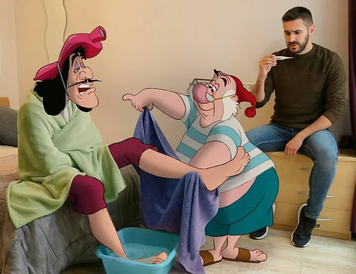Guy Continues To Place Disney Characters Into His Photos And The Result Looks Like They're Having A Blast (30 New Pics)