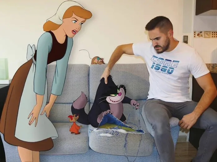 Guy Continues To Place Disney Characters Into His Photos And The Result Looks Like They're Having A Blast (30 New Pics)