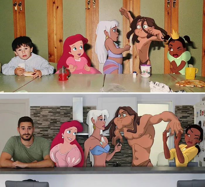 Este hombre sigue colocando personajes de Disney en sus fotos y los resultados son divertidísimos (30 nuevas fotos)