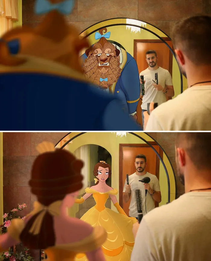 Este hombre sigue colocando personajes de Disney en sus fotos y los resultados son divertidísimos (30 nuevas fotos)