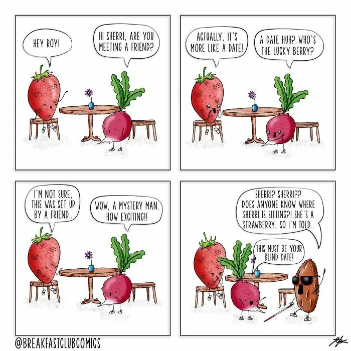 30 Funny Comics About Food That Are Full Of Puns And Jokes, By This Artist