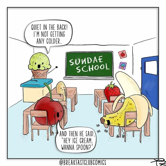 30 Funny Comics About Food That Are Full Of Puns And Jokes, By This Artist