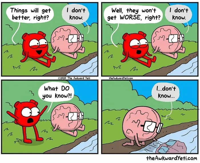 This Artist Perfectly Portrays The Battle Between Our Emotions And Intellect With His 30 Comics (New Pics)
