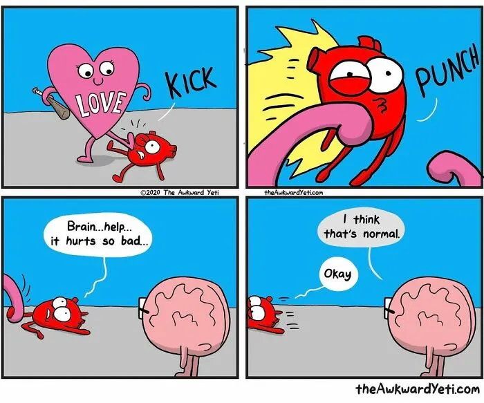 This Artist Perfectly Portrays The Battle Between Our Emotions And Intellect With His 30 Comics (New Pics)